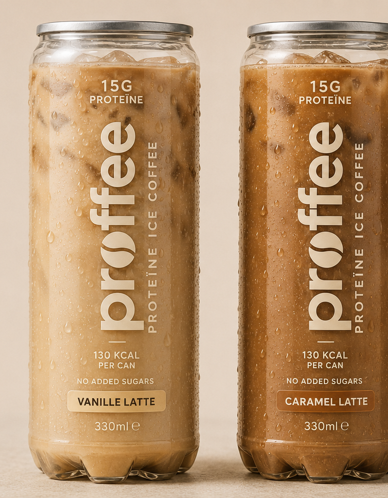 Proffee Vanilla Latte and Caramel Latte cans